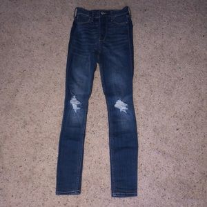 Knee Ripped Advanced Stretch Hollister Jeans